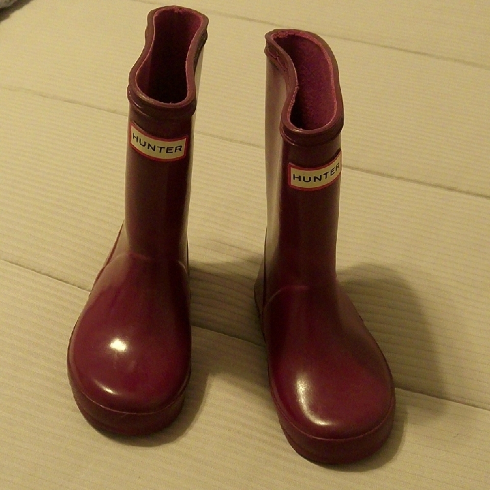 Hunter Deep Purple Waterproof Boots